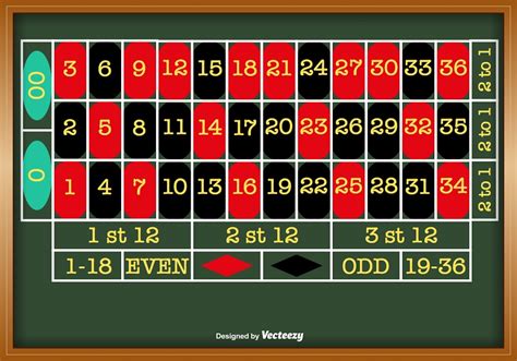roulette table layout printable
